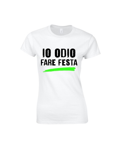 T-shirt IO ODIO FARE FESTA Donna