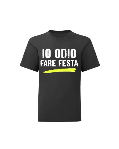 T-shirt IO ODIO FARE FESTA Bambino