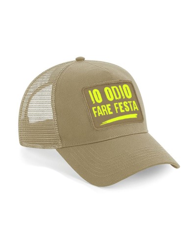 Cappellino IO ODIO FARE FESTA Patch BASIC