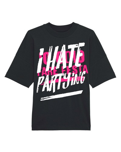 T-shirt oversize IO ODIO FARE FESTA - Graffiti