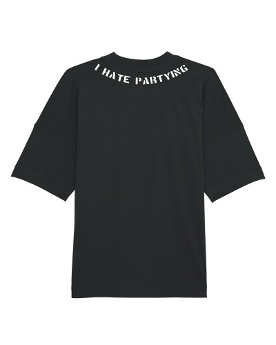 T-shirt oversize IO ODIO FARE FESTA - ROUND
