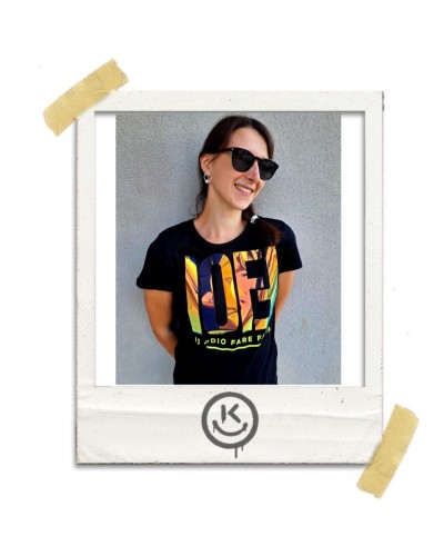 T shirt IO ODIO FARE FESTA - IOFF FLUO