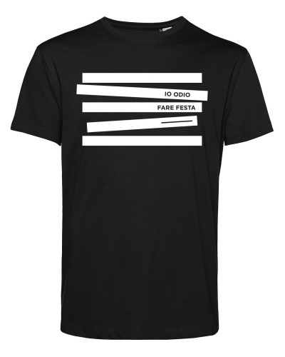 T SHIRT - IO ODIO FARE FESTA - ZEBRA